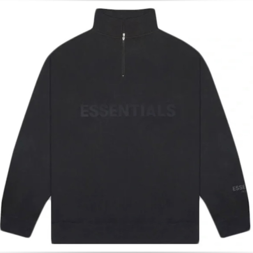 FEAR OF GOD Essentials Quarter Zip Pullover Sweatshirt
